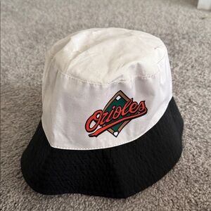 Orioles White and Black Bucket Hat